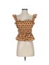 Eva Franco Checkered-gingham Multi Color Sleeveless Blouse Size S - photo 1