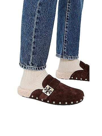 Tory Burch Mellow Stud Shearling Mule/Clog (view 2)