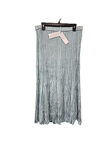 Eileen Fisher Pool Pleated F/L Skirt Silk Skirt (view 1)