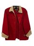 Lauren Jeans Co. 100% Cotton Red Tan Coat Size S - photo 2