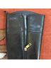 Tory Burch 100% Leather Black Gold Boots Size 5 1/2 - photo 7