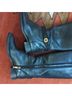 Tory Burch 100% Leather Black Gold Boots Size 5 1/2 - photo 4