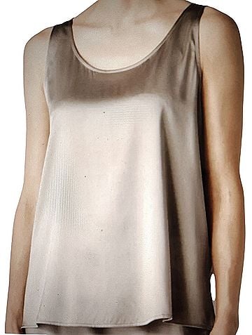 Eileen Fisher U-neck Cami Sleeveless Silk Top (view 1)