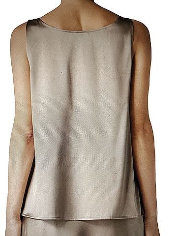 Eileen Fisher U-neck Cami Sleeveless Silk Top (view 2)