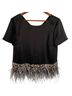 St. John Black White Short Sleeve T-Shirt Size S - photo 1