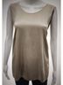 Eileen Fisher Solid Tan Sleeveless Silk Top Size 2X - photo 6