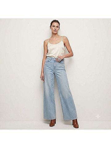 FRAME Denim the high rise wide leg Temper Jeans (view 1)