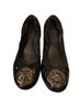Tory Burch 100% Leather Black Flats Size 8 1/2 - photo 1