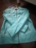 Banana Republic 100% Leather Teal Leather Jacket Size XS - photo 3
