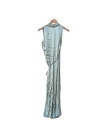 Vince. Satin-Finish V-Neck Wrap Dress Casual Dress (view 2)