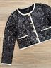 J.Crew 100% Cotton Black Jacket Size M - photo 14