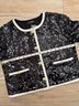 J.Crew 100% Cotton Black Jacket Size M - photo 10