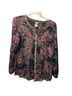 John Mark 75% Rayon 25% Nylon 53% Viscose 47% Rayon 100% Polyester 95% Rayon 5% Spandex Floral Multi Color Long Sleeve Blouse Size XL - photo 1