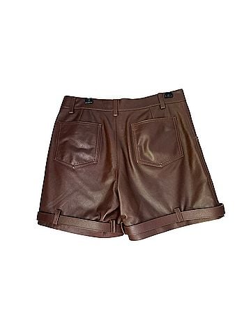 Coach Distressed Leather Leather Shorts (view 2)
