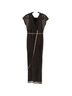 Mac Duggal 100% Polyester 100% Polyester Black Silver Cocktail Dress Size 6 - photo 1