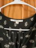 Fun2Fun Floral Green White Long Sleeve Blouse Size L - photo 3