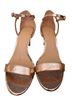 Michael Kors 100% Leather Snake Print Gold Heels Size 10 - photo 1