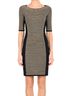 Rag & Bone Stripes Black Tan Cocktail Dress Size M - photo 1