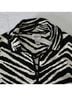 Chico's Animal Print Black White Jacket Size 12 - photo 6