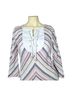 Tory Burch Stripes Multi Color Long Sleeve Button-Down Shirt Size 6 - photo 2