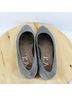 AGL 100% Suede Solid Gray Flats Size EU 39 - photo 8