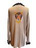 Storybook Knits Solid Tan Black Gold Pink Cardigan Size L - photo 2