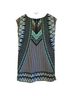 Bebop 100% Polyester Graphic Blue Yellow Casual Dress Size L - photo 2