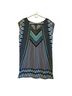 Bebop 100% Polyester Graphic Blue Yellow Casual Dress Size L - photo 1
