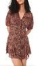 Free People 100% Polyester Floral Multi Color Casual Dress Size M - photo 4
