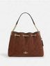 Coach 100% Suede Solid Brown Gold Shoulder Bag One size - photo 7