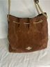 Coach 100% Suede Solid Brown Gold Shoulder Bag One size - photo 4