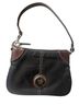 Dooney & Bourke Black Brown Leather Clutch One size - photo 1