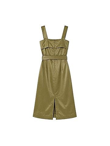 Banana Republic A-Line Utility Midi Dress Casual Dress (view 2)