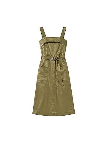 Banana Republic A-Line Utility Midi Dress Casual Dress (view 1)