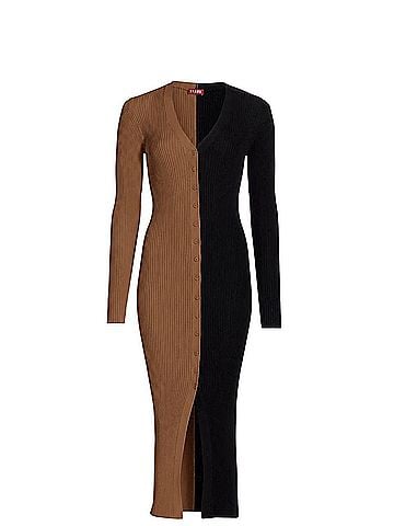 STAUD Shoko colorblocked Casual Dress (view 1)