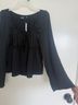Gap Black Long Sleeve Blouse Size M (petite) - photo 4