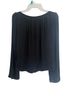 Gap Black Long Sleeve Blouse Size M (petite) - photo 2