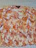 Express Paisley Orange Ivory Gold Long Sleeve Blouse Size M - photo 5