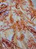 Express Paisley Orange Ivory Gold Long Sleeve Blouse Size M - photo 6