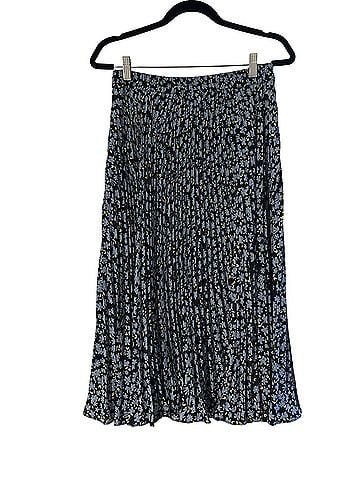 Skies Are Blue Faux Leather Skirt (view 2)
