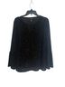 Style&Co Floral Black Long Sleeve Blouse Size M - photo 1