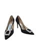 Badgley Mischka 100% Satin Black Heels Size 7 - photo 1