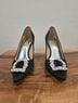 Badgley Mischka 100% Satin Black Heels Size 7 - photo 5