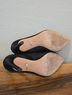 Badgley Mischka 100% Satin Black Heels Size 7 - photo 6