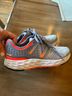 New Balance Gray Red Orange Sneakers Size 8 - photo 5