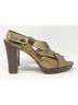 Coach 100% Leather Solid Gold Heels Size 7 - photo 4