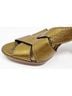 Coach 100% Leather Solid Gold Heels Size 7 - photo 7