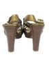 Coach 100% Leather Solid Gold Heels Size 7 - photo 2