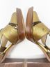 Coach 100% Leather Solid Gold Heels Size 7 - photo 12