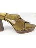 Coach 100% Leather Solid Gold Heels Size 7 - photo 6
